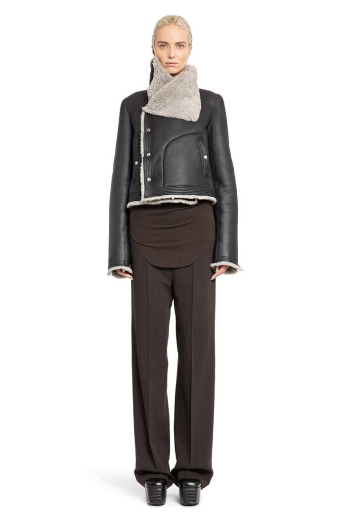 RICK OWENS Porterville Bauhaus Jacket In Merino Shealring