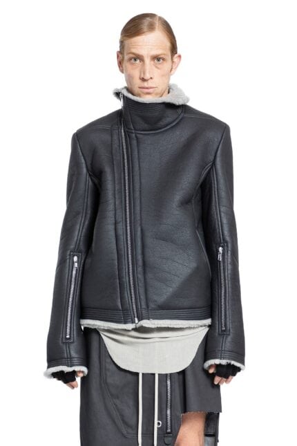 RICK OWENS Porterville Bauhaus Jacket In Merino Shearling