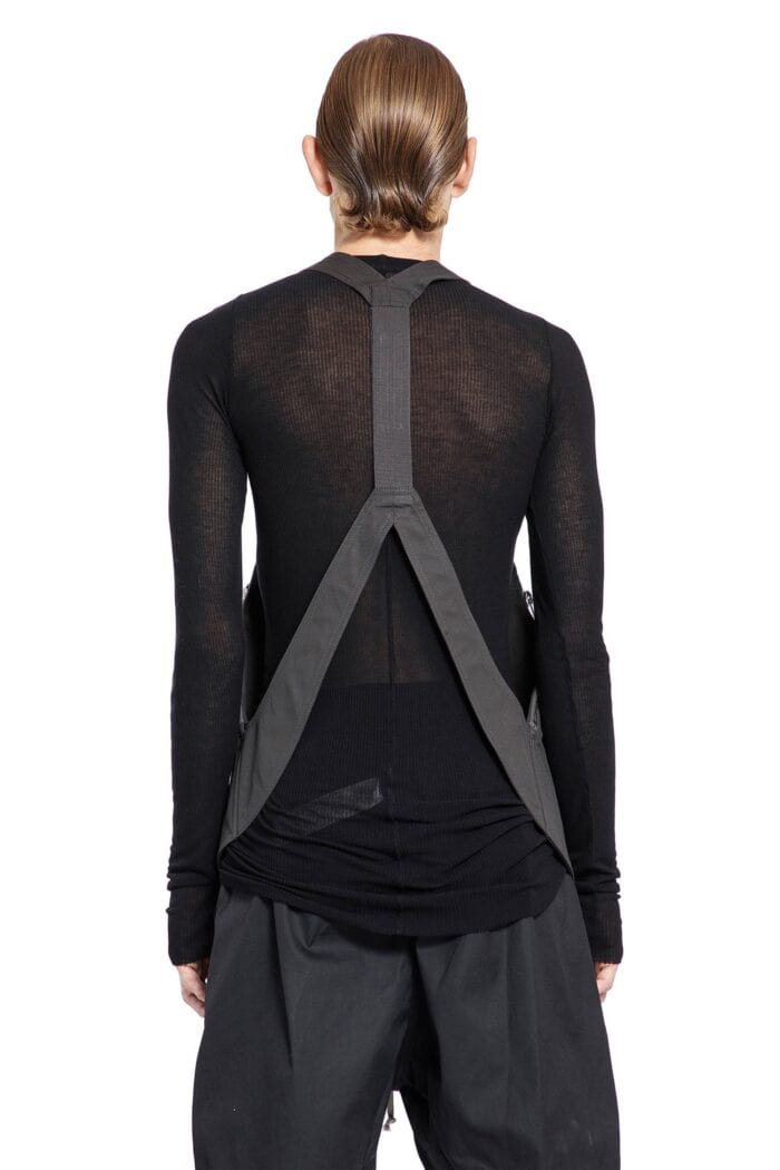 RICK OWENS Porterville Bauhaus Vest In Heavy Cotton Poplin