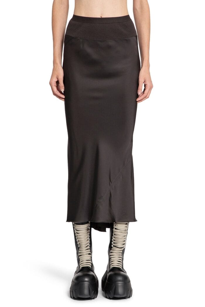 RICK OWENS Porterville Calf Bias Skirt