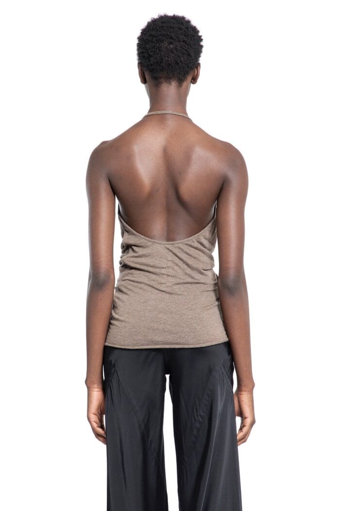 RICK OWENS Porterville Draped Top In Rainino Jersey