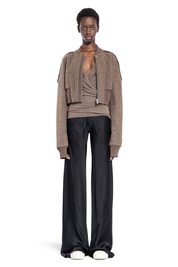 RICK OWENS Porterville Draped Top In Rainino Jersey