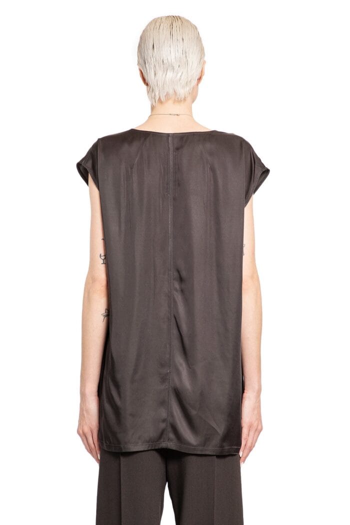 RICK OWENS Porterville Dylan Tee In Washed Charmeuse