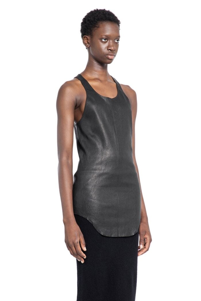 RICK OWENS Porterville Leather Tank Top