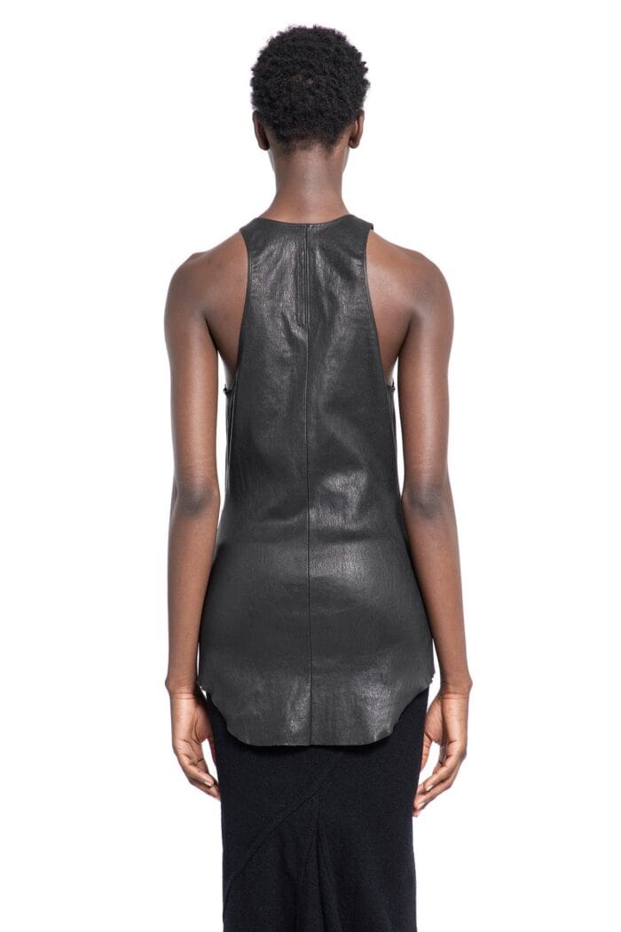 RICK OWENS Porterville Leather Tank Top