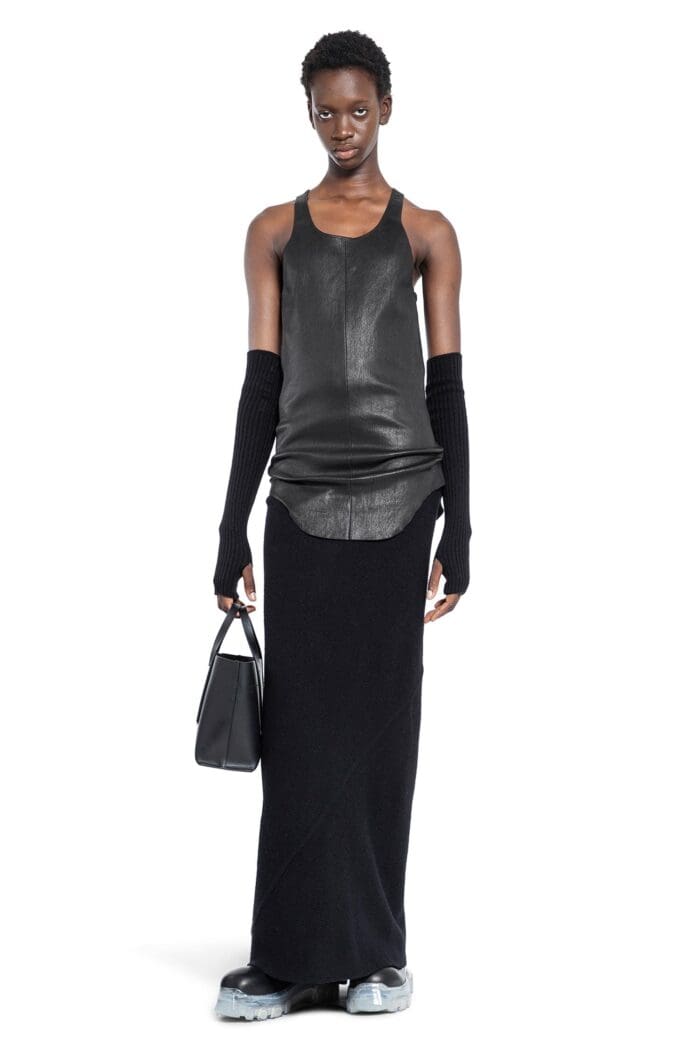 RICK OWENS Porterville Leather Tank Top