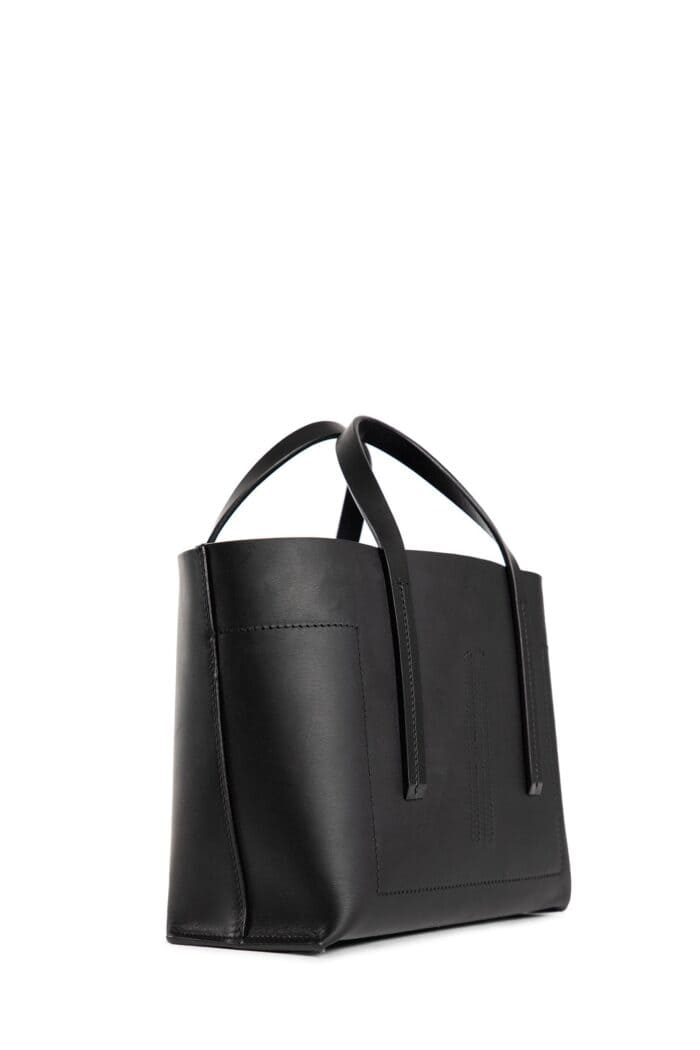 RICK OWENS Porterville Mini Shopper In Groppone Cow Leather