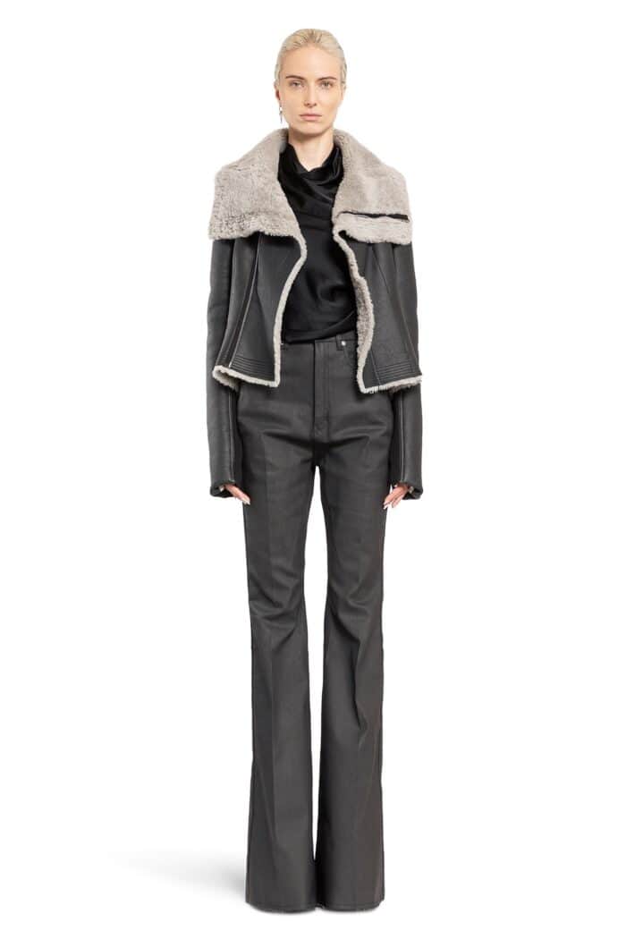 RICK OWENS Porterville Naska Biker In Merino Shearling