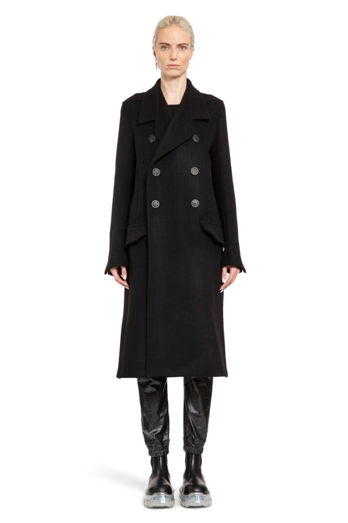 RICK OWENS Porterville Officer Coat In Melton