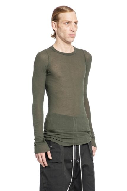 RICK OWENS Porterville Rib Long Sleeve Tee