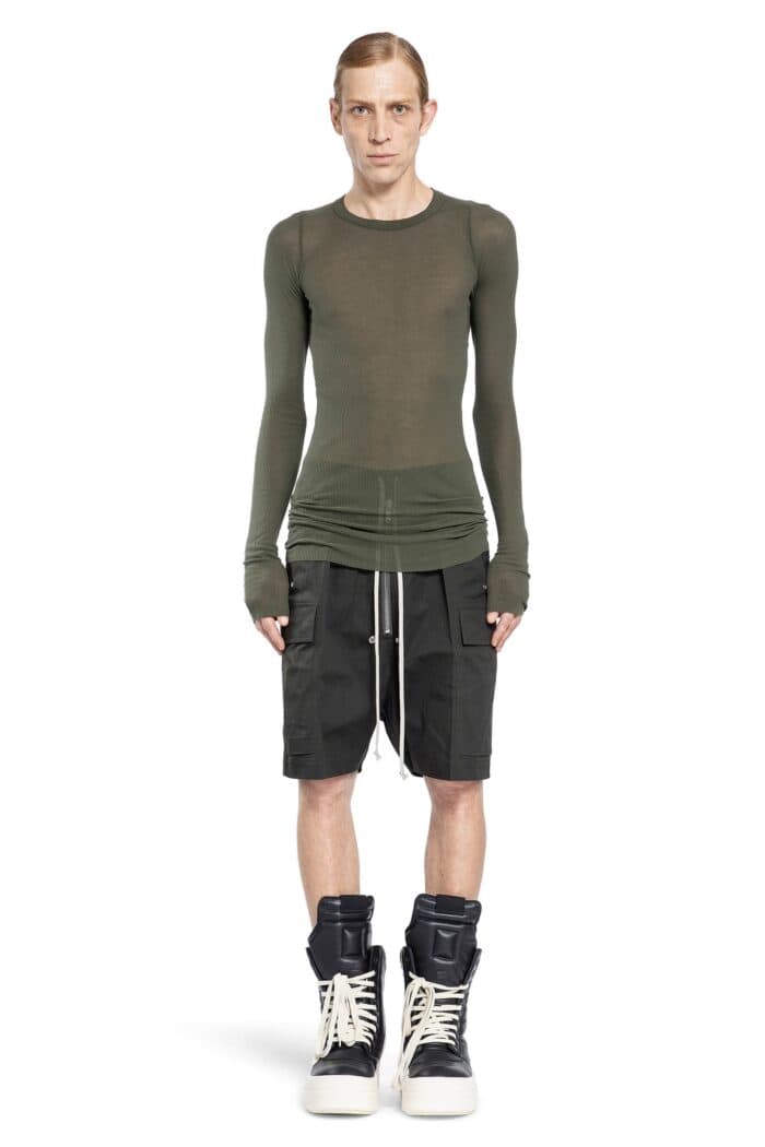 RICK OWENS Porterville Rib Long Sleeve Tee