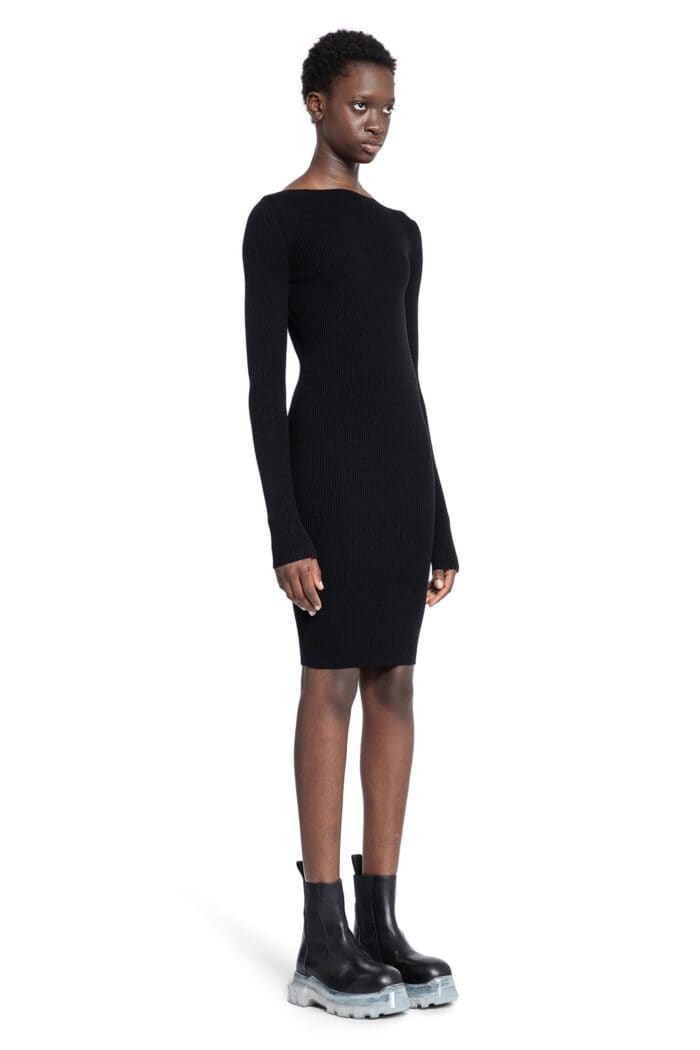 RICK OWENS Porterville Ribbed Knit Al Dress