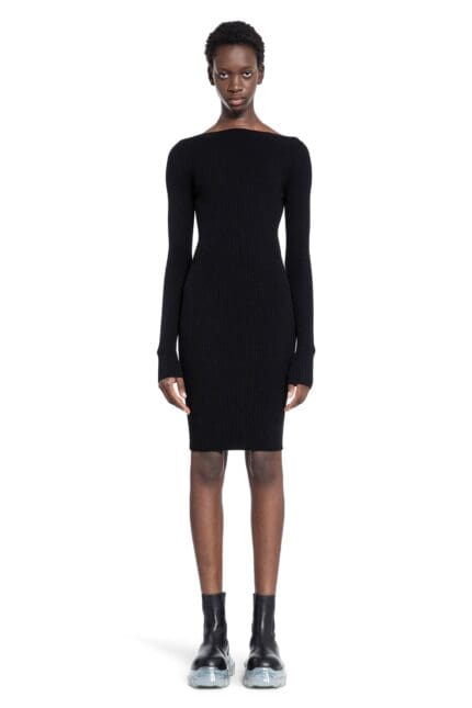 RICK OWENS Porterville Ribbed Knit Al Dress