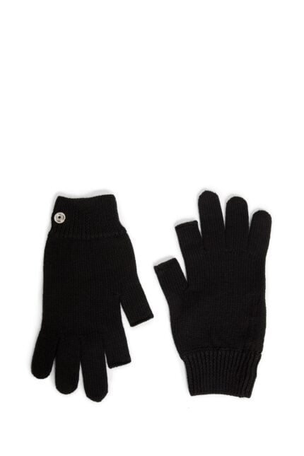 RICK OWENS Porterville Touch Screen Gloves In Lightweight Rasato Knit