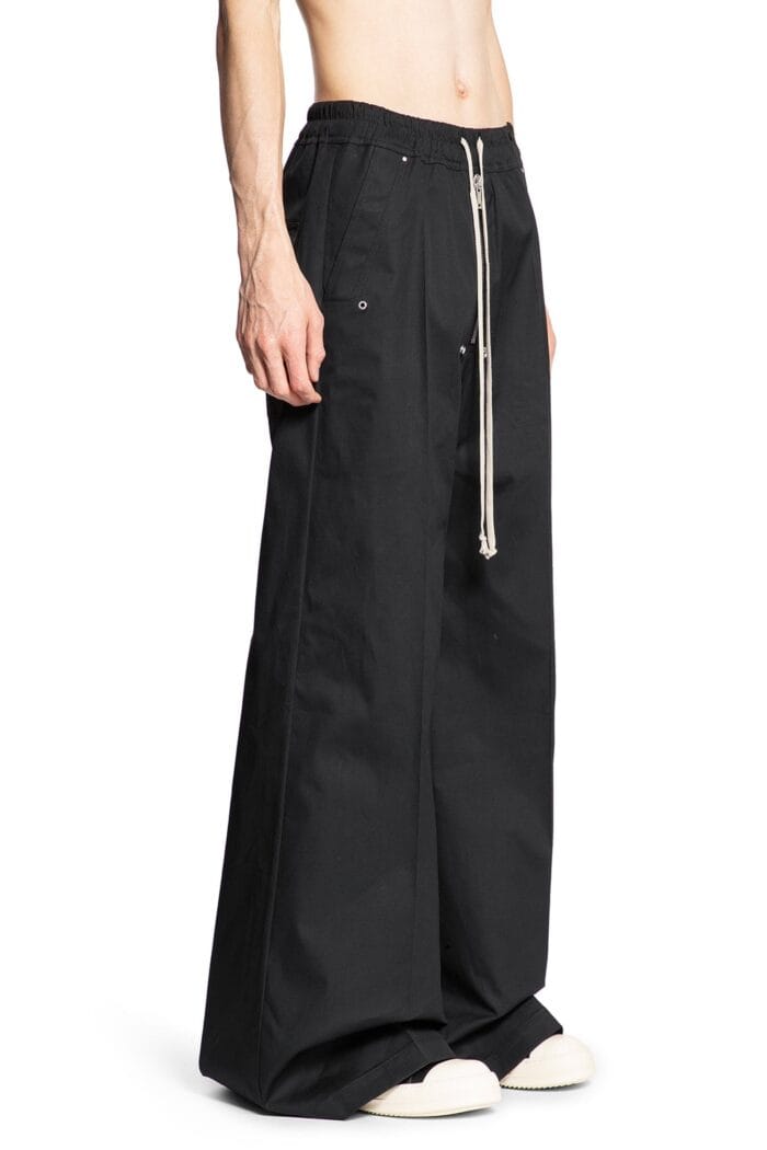 RICK OWENS Porterville Wide Bela Pants In Heavy Cotton Poplin