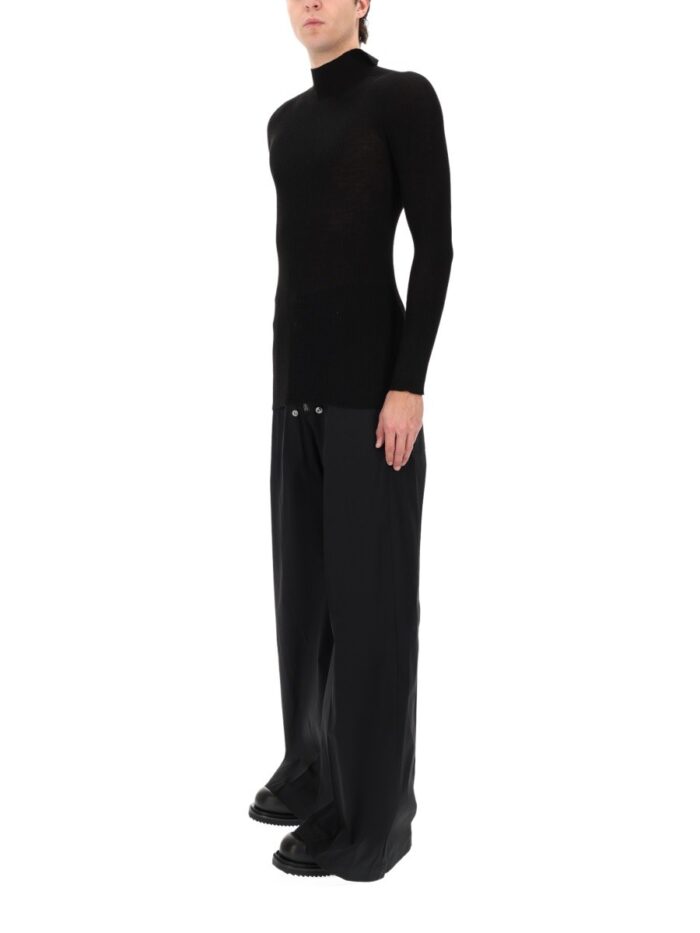 RICK OWENS RIBBED "TABARD" KNIT