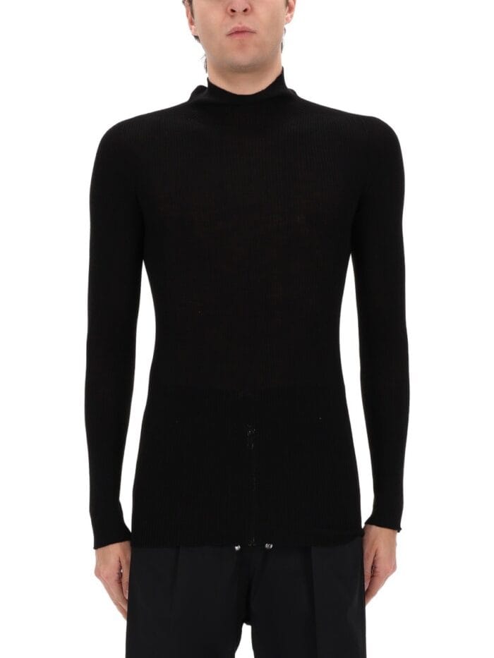 RICK OWENS RIBBED "TABARD" KNIT