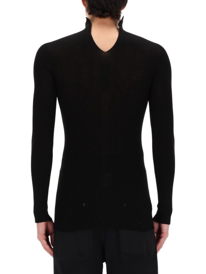 RICK OWENS RIBBED "TABARD" KNIT