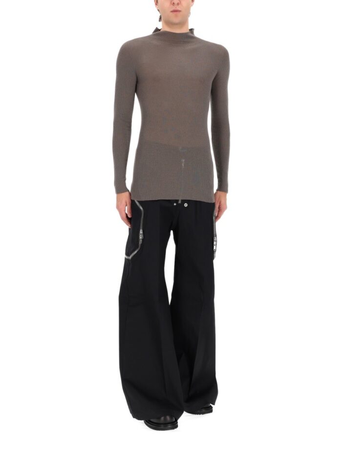RICK OWENS RIBBED "TABARD" KNIT