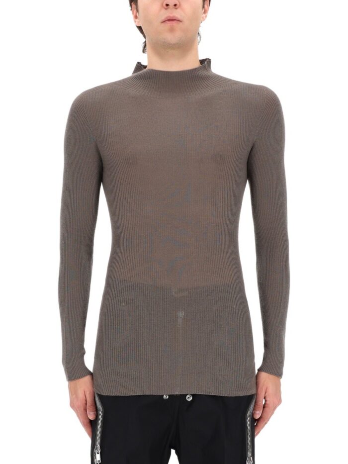 RICK OWENS RIBBED "TABARD" KNIT