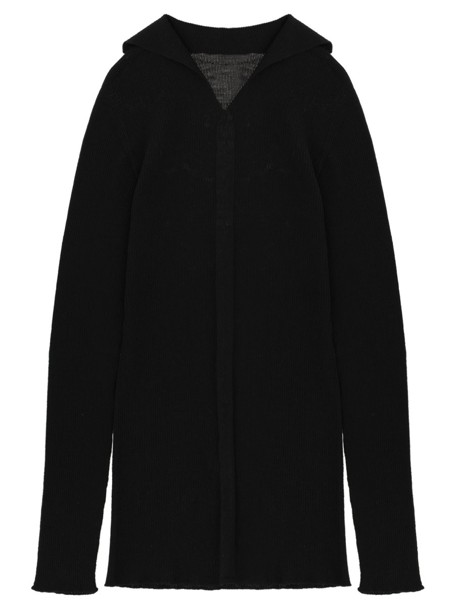 RICK OWENS RIBBED "TABARD" KNIT