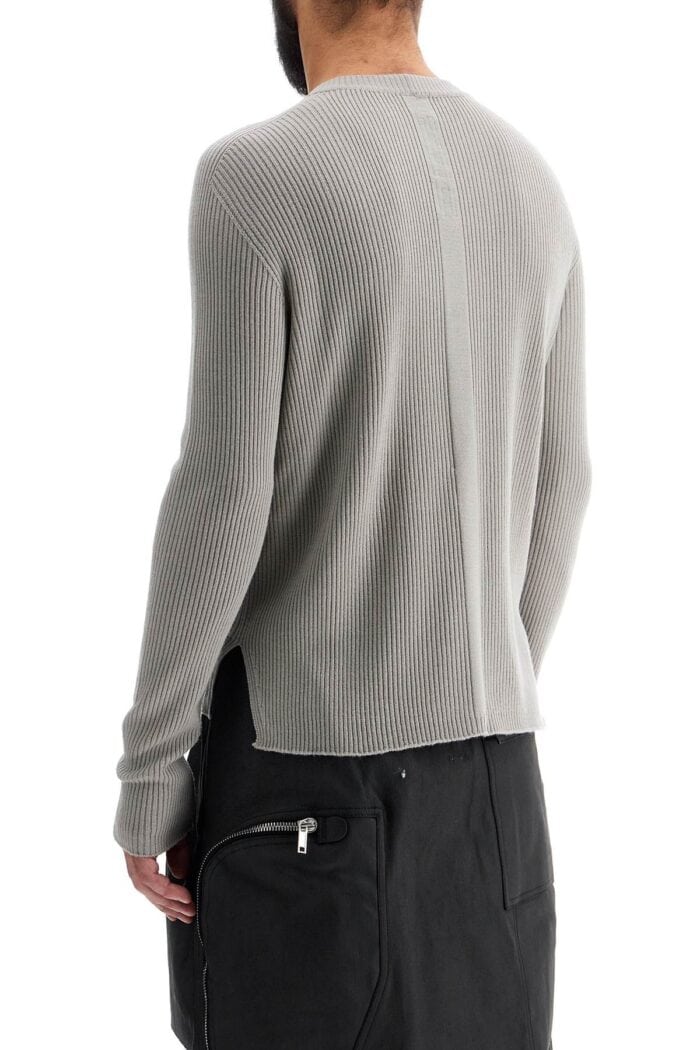 RICK OWENS 'ribbed Wool Geo Pullover Swe