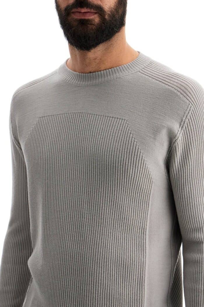 RICK OWENS 'ribbed Wool Geo Pullover Swe