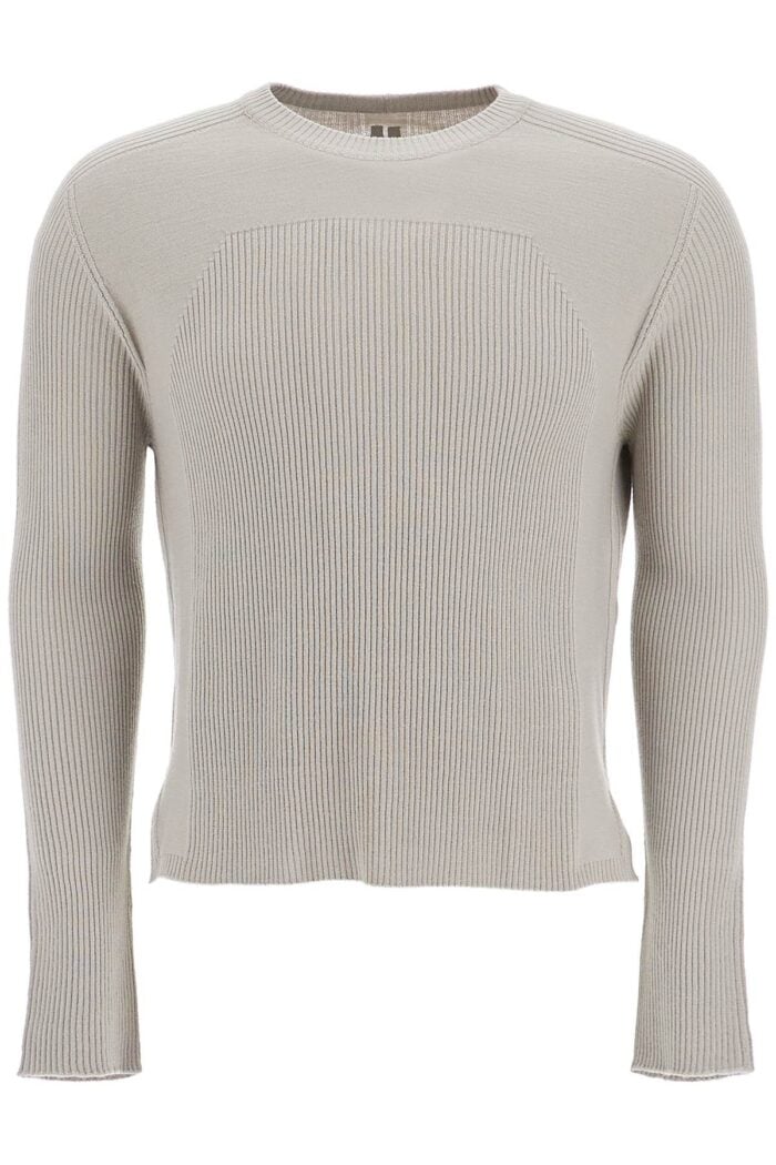 RICK OWENS 'ribbed Wool Geo Pullover Swe