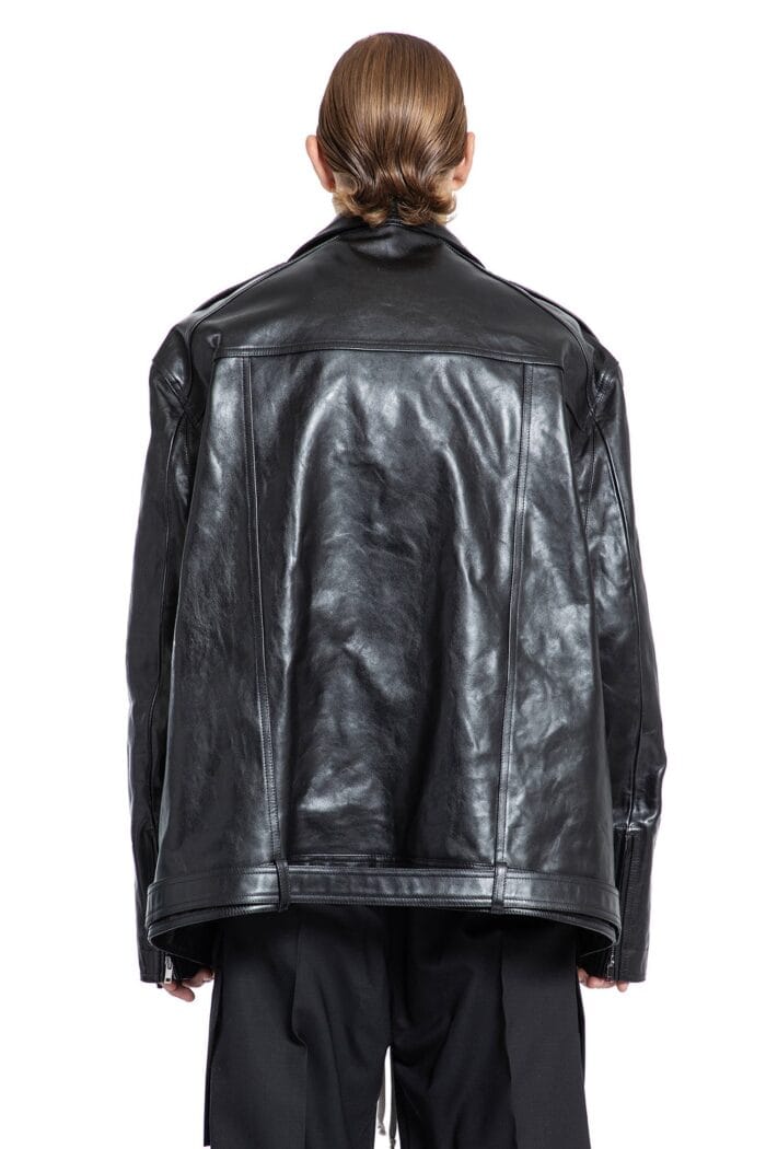 RICK OWENS Rider Calf Leather Jumbo Luke Stooges Jacket