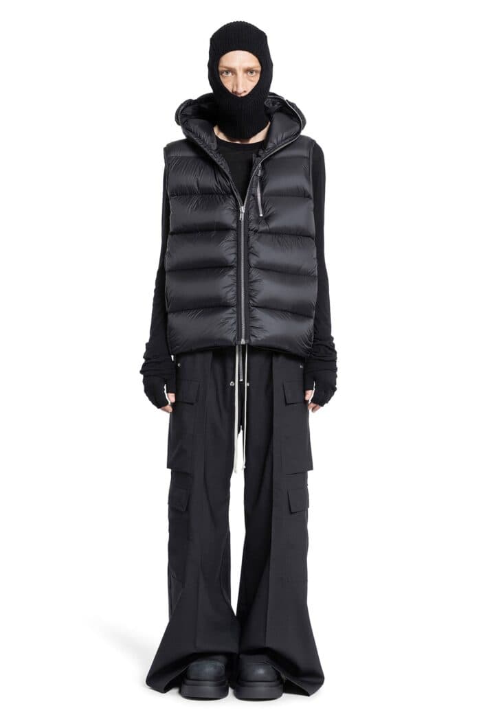 RICK OWENS Sealed Vest In Fawn Recycled Nylon