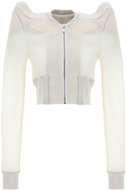 Rick Owens Semi-transparent Leather Bomber Jacket