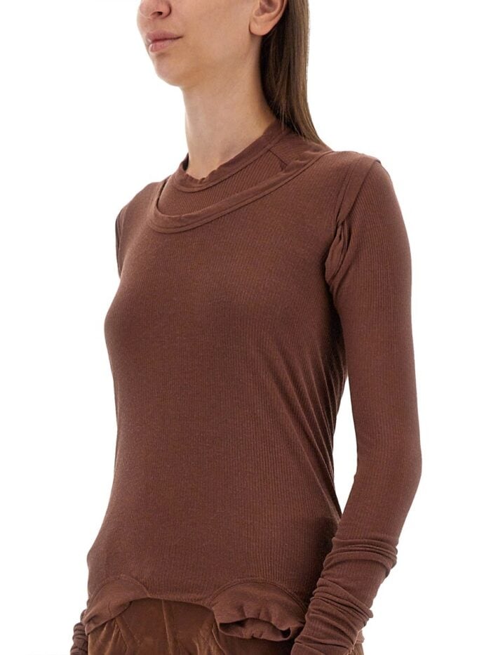 RICK OWENS SILK T-SHIRT