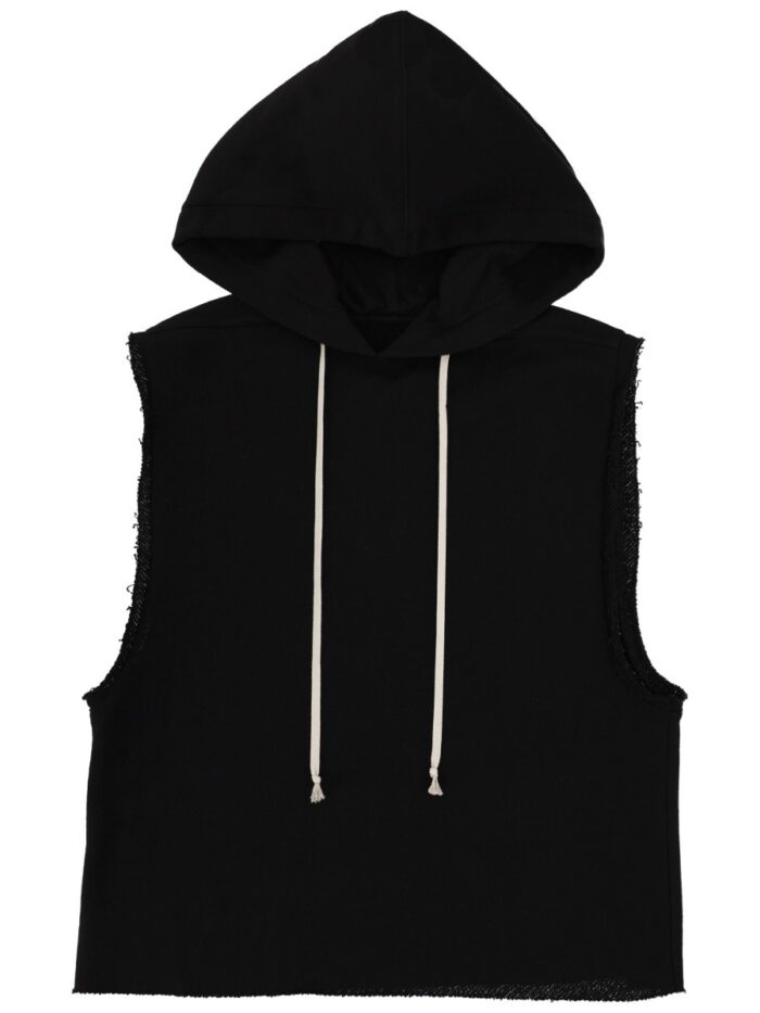 rick owens "sl hoodie" top RICK OWENS "SL HOODIE" TOP