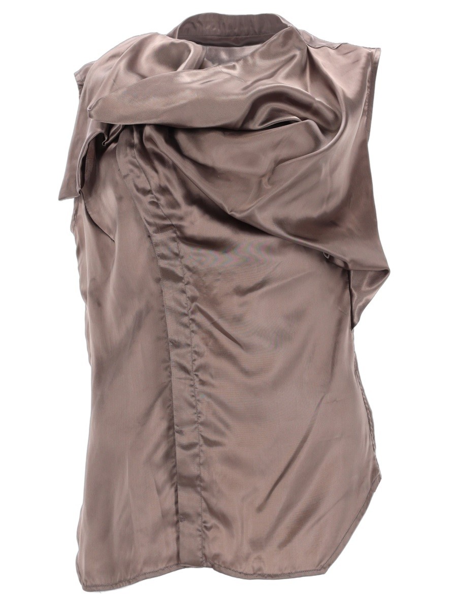 RICK OWENS SLEEVELESS "ISLAND" SHIRT