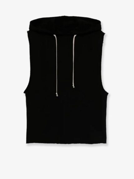 RICK OWENS Sleeveless Organic Cotton Sweatshirt