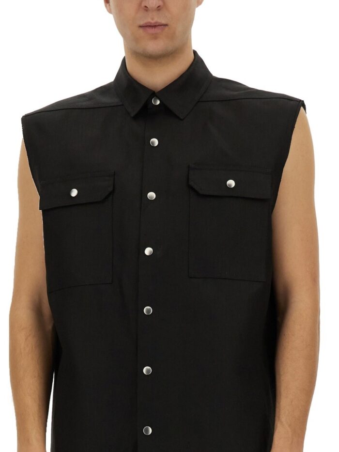 RICK OWENS SLEEVELESS OUTERSHIRT "JUMBO"