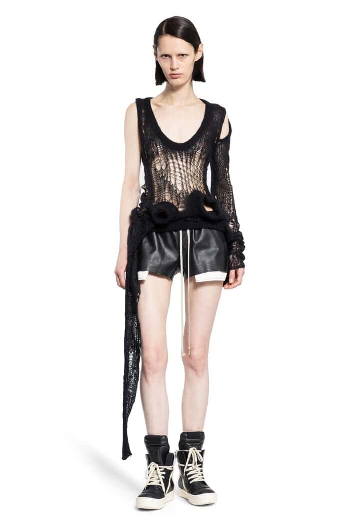 RICK OWENS Spider Banana In Net Knit