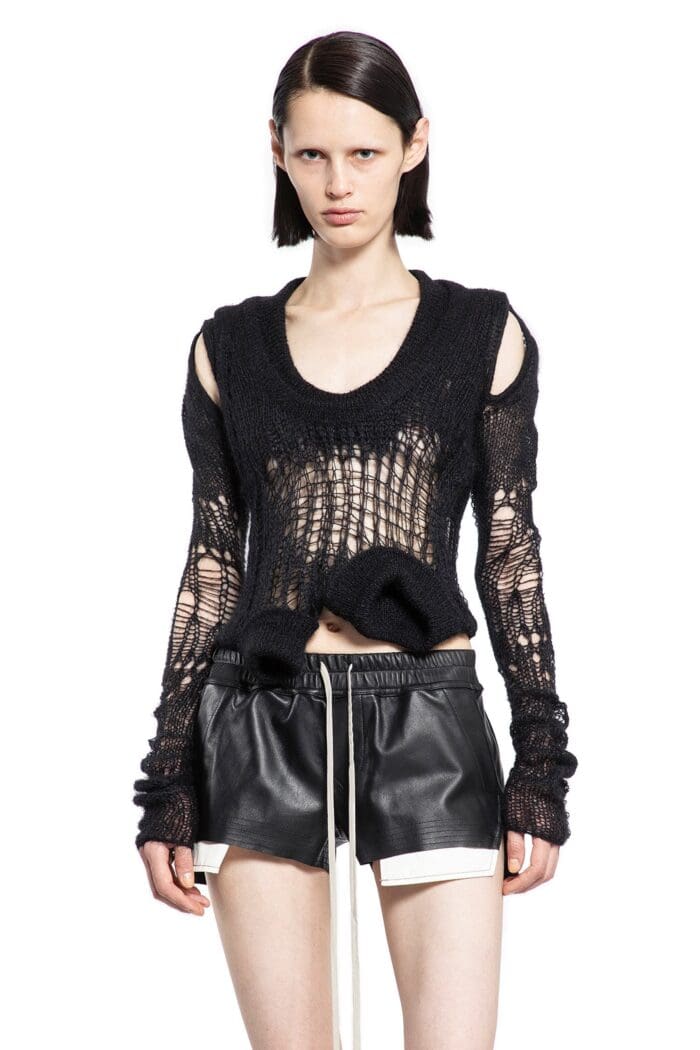 RICK OWENS Spider Banana In Net Knit