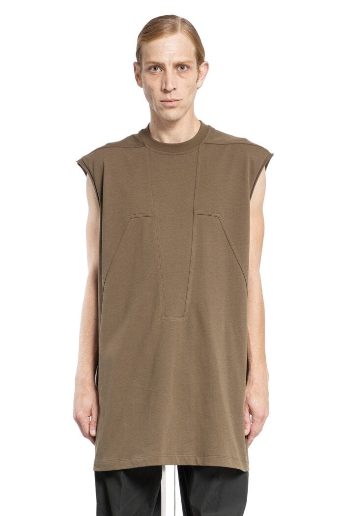 RICK OWENS Splintered Tarp Tank-top