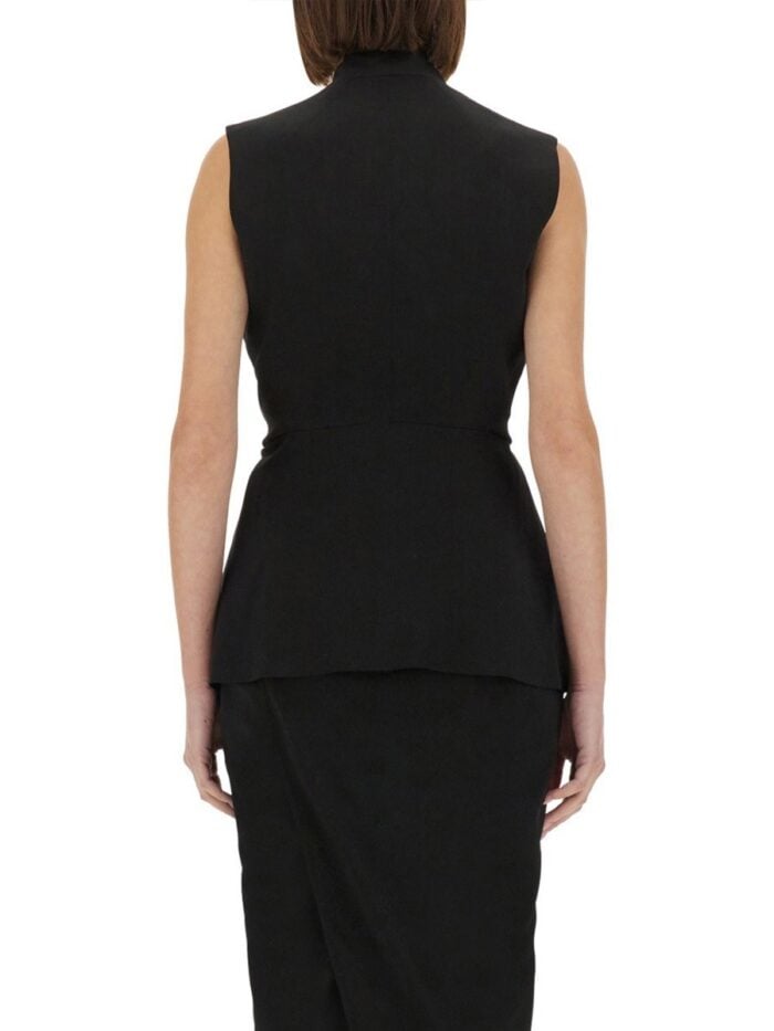 RICK OWENS STRUCTURED SLEEVELESS JACKET