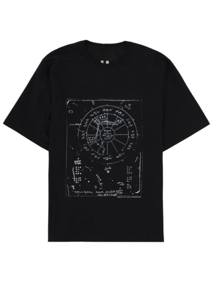 RICK OWENS T-SHIRT "BRAD T" CON STAMPA