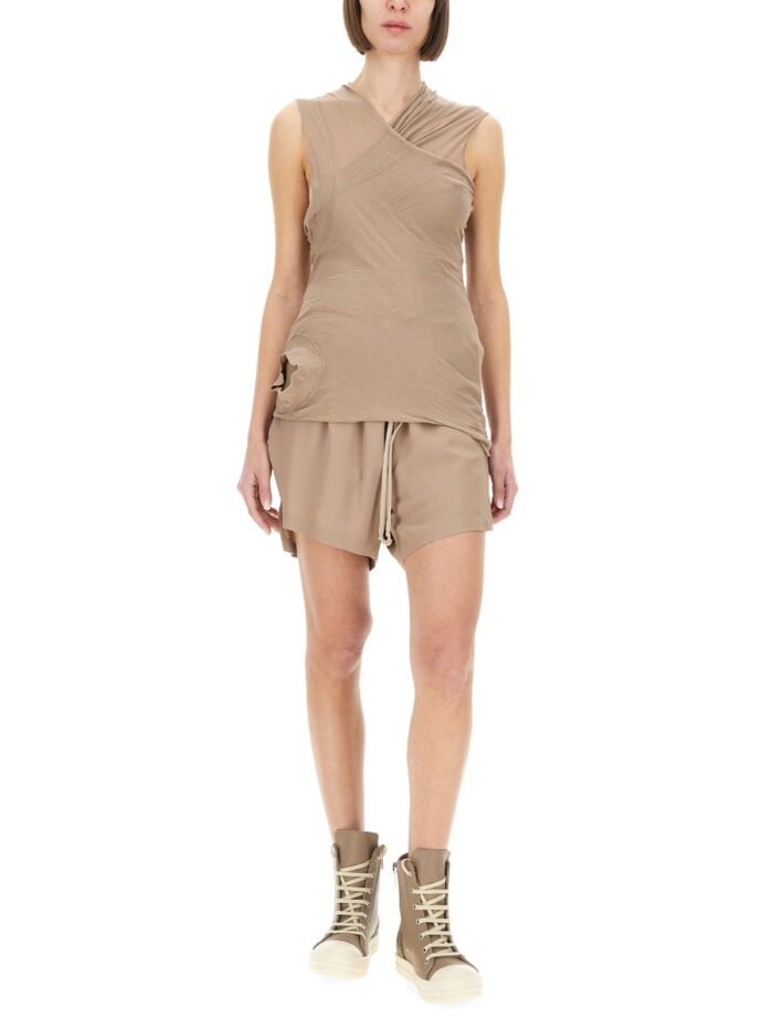 RICK OWENS TOP WITH CROSSOVER