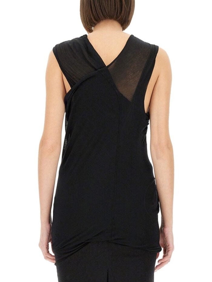 RICK OWENS TOP WITH CROSSOVER