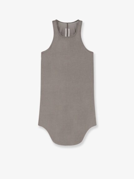 RICK OWENS Tower Cotton And Silk Blend Tank Top