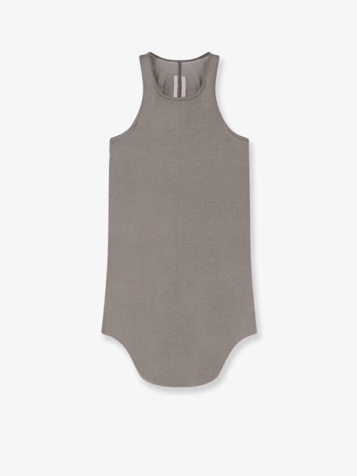 rick owens tower cotton and silk blend tank top RICK OWENS Tower Cotton And Silk Blend Tank Top