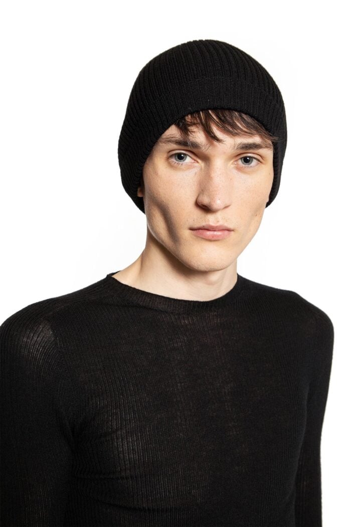 RICK OWENS Virgin Wool Knitted Beanie