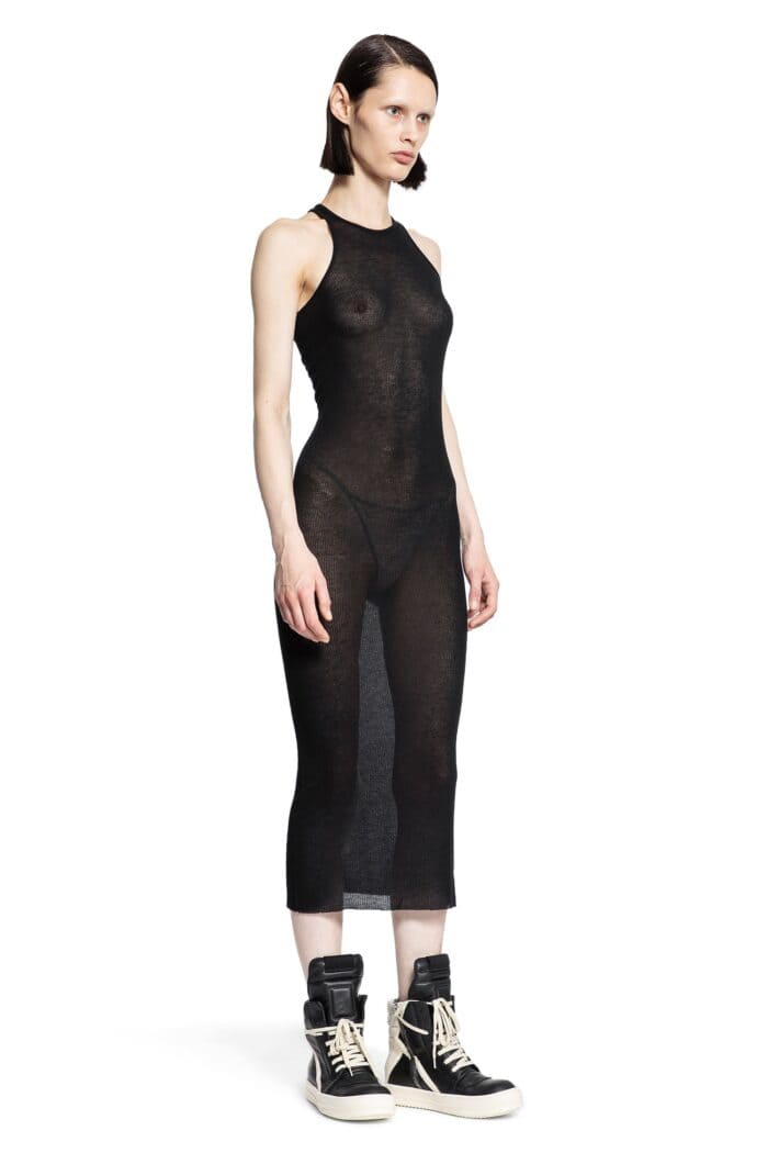 RICK OWENS Viscose Silk Rib Jersey