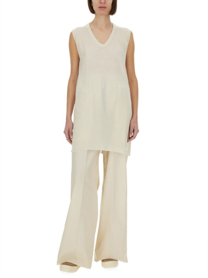 RICK OWENS WIDE LEG PANTS