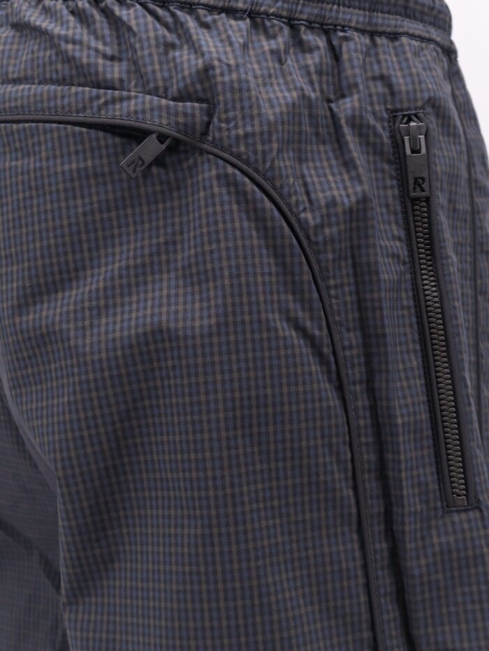 Represent Riot Track Cotton And Nylon Blend Trousers With Checked Pattern