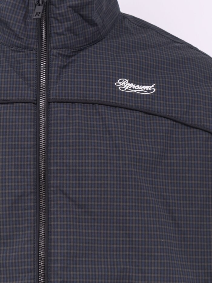 Represent Riot Track Nylon Jacket With Checkered Pattern